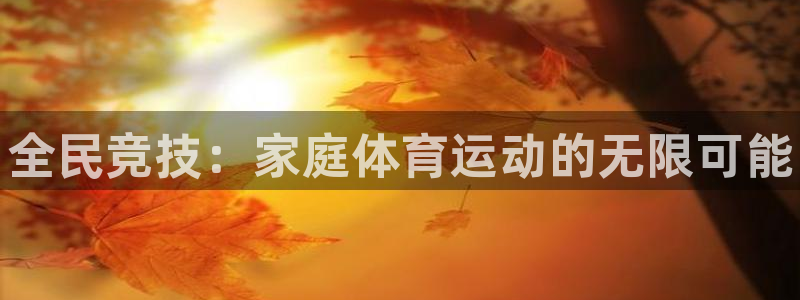 海南必发官网下载:全民竞技:家庭体育运动的无限可能